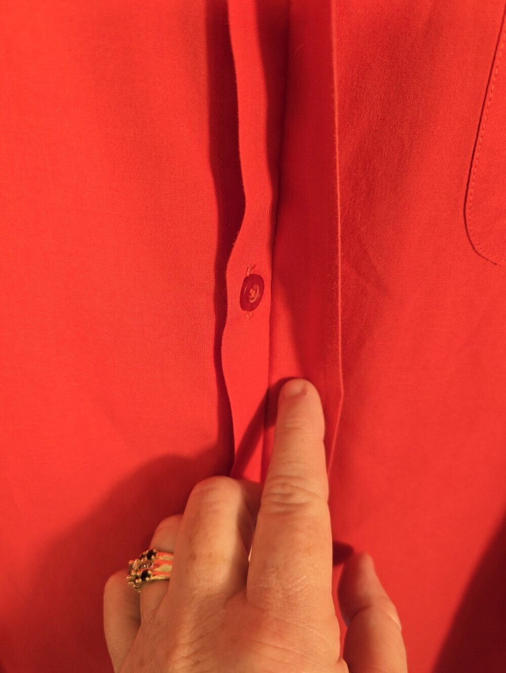 Stacy Adams Lot Of W French Cuff Western Red And Orange Shirts. Mens 19 Collar - Picture 8 of 16